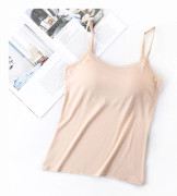Spaghetti Strap Väst Basic Väst APRICOT XL apricot XL