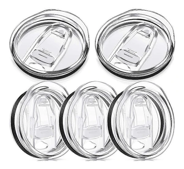 20 Oz Smala Ersättningslock Ersättningslock Plast Stänksäkra Lock Skydd Spilltätt Smal