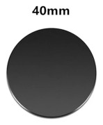 Magnetisk metallplatta kompatibel med magnetisk biltelefonhållare Universal järnplåtsdekal Ställ mobiltelefon magnetfäste Black 40mm