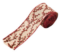 Juldekorationer Tecknade klistermärken Burlap Webbing Kreativa julband Julgransband Christmas Ribbon