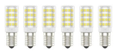 6-pack E14 LED-lampor, 5W (motsvarande 50W), kallvitt 6000K, 300 lumen, ej dimbar, energiklass A+ - Kompatibel med Philips