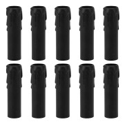10 pcs 4 inch Candle Sleeves, Simulated Vintage Wax Drip Candle Holders for Chandelier, Black