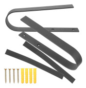 Skateboard Hängkrok Skateboard Väggupphängare För Hemmabruk Förvaring Kolstål Generöst Utseende 27.00X10.00X3.00CM 1Set[D] Black 27.00X10.00X3.00CM