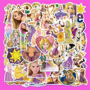 50st Tangled Rapunzel Princess Stickers Graffiti Phone Laptop Dekal Hydro Flask