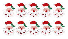 10 Ovävda Tyg Jultomte Juldekoration Tillbehör