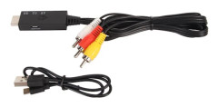 HDMI till RCA-omvandlare Professionell HDMI till AV-adapter för äldre TV-monitorprojektor 3,3 fot