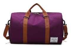 Travel Duffle Bag For Men,sports Gym Bag With Shoe Compartment &wet Pocket,weekend Overnight Bags Purple