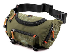 Vattentät midjeväska, crossbody, utomhus midjeväska med justerbar rem, reseväska ArmyGreen