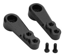 1 Par RC 25T Metall Servoarm Aluminiumlegering Servo Styrarmar för 1/8 1/10 Fjärrstyrd Bil Svart