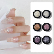 Nail Art Sequins Holographic Glitter Shell Sequins Nail Glitters Splarkly Laser Pieces Iridescent Glitter Nail Sequins Chunky Glitter Flakes Irregular