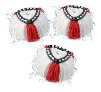 Mophuvud Ersättning Kompatibel med Vileda 2-i-1 Turbo Mop, Ersättningshuvud, Mikrofiber (Röd, 3-pack)