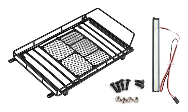 Metal Roof Rack Luggage Carrier for Axial SCX10 1/10 RC Crawler Car