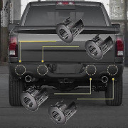 4 st Bil Backningsradar Parkeringssensor Stödfästen Ramar För Dodge Ram 1500 2014-2018 Biltillbehör Backradar Fäste