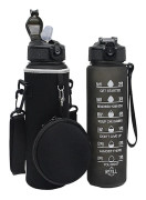 Vattenflaska väska bärare, 32oz Neopren flaska sling hållare fodral påse lock COLOR 6
