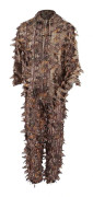 Brown Wild Camouflage Ghillie Suit 3D Leaf jackor och byxor Set Kläder för jakt
