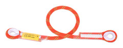 60/120/150cm Utomhus Överlevnad Klättring Säkerhetsrep med Ringlager (Orange 150cm)