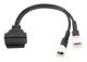OBD2 3-stifts 4-stifts diagnostisk adapterkabel läser motordata felscanner för motorcykel