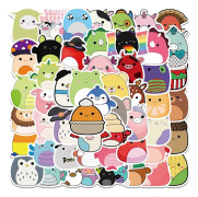 Klistermärken 50 st Kawaii Roliga Djur Klistermärken, Söta Klistermärken för Vuxna Tonåringar Barn, Vattentäta Vinyl Klistermärken för Laptop Scrapbooking Skate Resväska Flaska