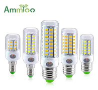 E27 LED-lampa E14 LED SMD 5730 220V majslampor 24 36 56 72LEDs Lamparas LED-ljuskrona för heminredning Ampull LED-ljus E27-24LEDs Warm White