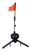 Winter Ice Fishing Flag Marker Triangular Structure Fixed Tip Flagpole Indicator