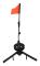 Winter Ice Fishing Flag Marker Triangular Structure Fixed Tip Flagpole Indicator