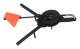 Winter Ice Fishing Flag Marker Triangular Structure Fixed Tip Flagpole Indicator