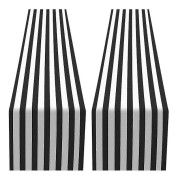 Randig bordsduk i polyester