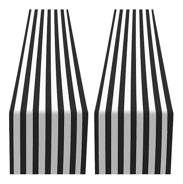 Randig bordsduk i polyester