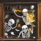 4 st 29 cm * 37 cm Halloween fönsterdekaler dödskalle spöke fladdermus Halloween dekorationer för fönsterglas vägg Halloween hemsökt hus festtillbehör