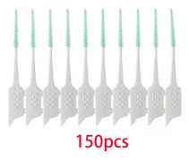 150 st/låda Interdentalborste Mjuka gummirengöringsverktyg Tandrengöring Mellan Tänderna Tandborste Munhygienvårdsverktyg/*[HK] 150Pcs