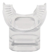 Set med 2 extra munstycken i silikonsnorkel, Modell: Transparent - Modell: Transparent