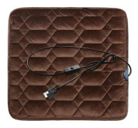 USB Bilvärmedyna Vinter Universal Elektrisk Värmesitsdyna 5V Bil Förtjockning Elektrisk [DB] Coffee