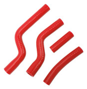 Högtemperaturbeständig silikonradiatorslang, slitstark, bra tätning för YZF250 2007 till 2009 Röd
