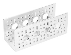 1 st U-kanal 4 hål 4,8 x 4,8 cm robotarm servofäste för gobilda TETRIX FTC FRC FIRST WRO