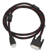 HD Multimedia Interface till DVI-kabel DVI 24+1 till HD Multimedia Interface-kabel för Raspberry Pi 1.4m/4.6ft
