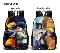Naruto Double-faced School Backpack Black D
