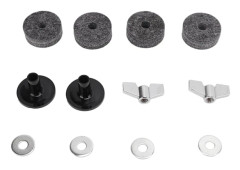 12st Hi Hat Koppling Kopp Vingmuttrar Bricka Ersättningstillbehör Filtar Hylsor 4cm Grå