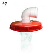 Regntunna lock tankfilter med lock IBC nylon tvättbara regnvattentankar för DN75, inbyggda filterpåsar ton kemisk dyna mat