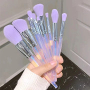 10 Pcs Purple Makeup Brushes Set Dream Makeup Tools Eye Shadow Brush Eyebrow Brush Instrumentos De Maquillaje косметика