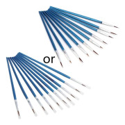 10 st Nylonhår Konstnär Pensel Akryl Akvarell Rund Fin Hand Point Tip