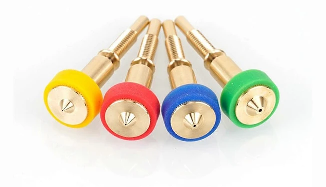 1 st Brass Titanium Munstycke Heatbreak Brass Titanium Munstycke för Hotend Extruder 0.8mm