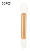 50 st Eye Brush Dubbelsidig Mjuk Latex Bomulls-Huvud Applikator Makeup Verktyg