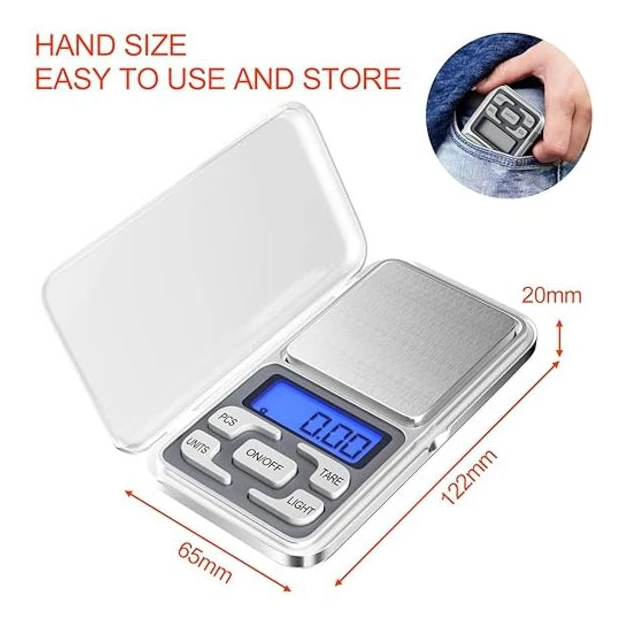 Precision Köksvåg, 0.01g-500g, Mini Multifunktionell Mat