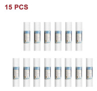 Vattenrenare 10 tum 1 mikron PP bomullsfilterpatron universell kökskran vatten hushållspre 15PCS