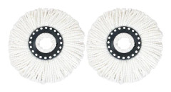 Runt Ersättnings 360° Roterande Mopphuvud Rengöring Golvhandduk Tillbehör Mikrofiber 16mm Moppduk Ersättning Rengöringsverktyg