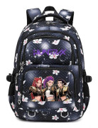 Kpop Demon Hunters Tryckt Ryggsäck Studenter Skolväska Anime Tecknad Axelväska för Barn Tonåringar Fans Lila Stil 03 Purple Style 03