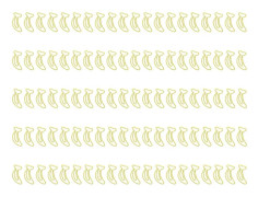 100 st Gem av papper Bärbar Mini Söt Bananform Rostsäker Elektropläterad Metall Gem Kontor B
