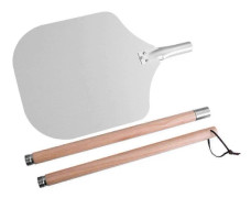 12\" Pizzaspade med Avtagbart Handtag, Kompatibel med Multifunktionellt Köksredskap & Serveringsbricka, Utrymmesbesparande Design Kompatibel med Enkel Förvaring 97.2cm with box