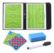 Coach's Soccer Strategy Boards Magnetic Dry Erase Football Coaching Board Vikbar dubbelsidig fotbollsurklipp