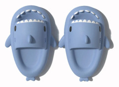 Shark II tofflor för barn sommar tjock botten pojke tecknad barn inomhus halkfria bad baby förälder-barn sandaler Haze Blue 180【适合脚长17-17.5cm】
